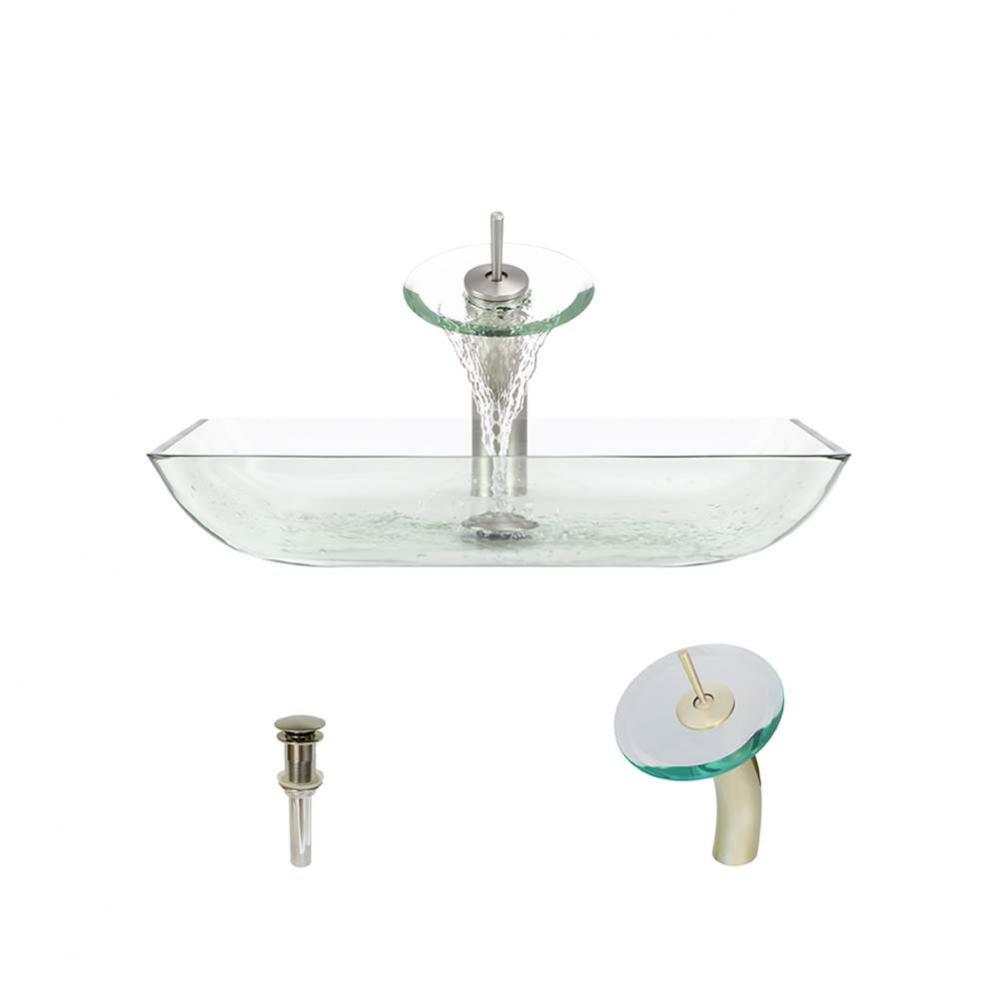 P046 Crystal-BN Bathroom Waterfall Faucet