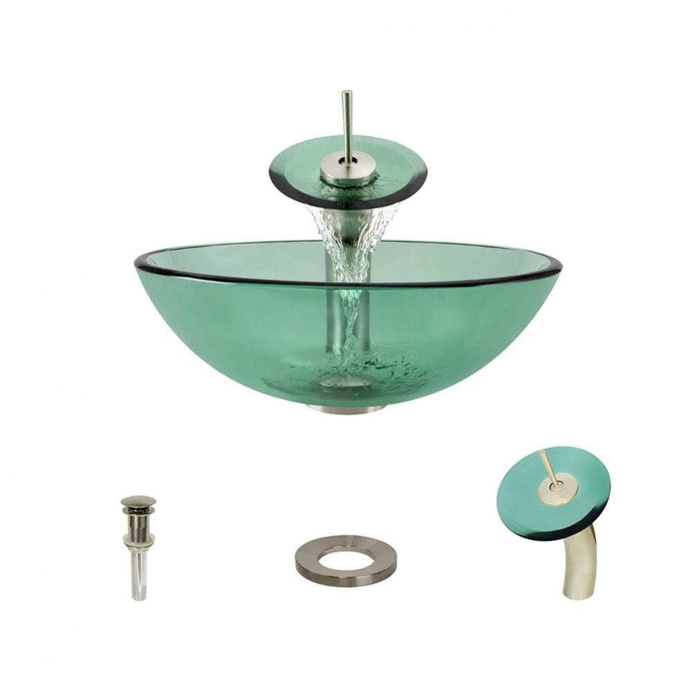 P106 Emerald-BN Bathroom Waterfall Faucet