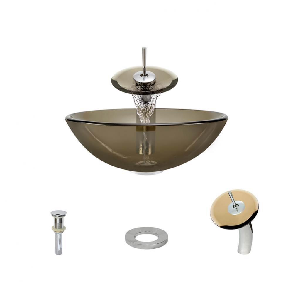 P106 Taupe-C Bathroom Waterfall Faucet