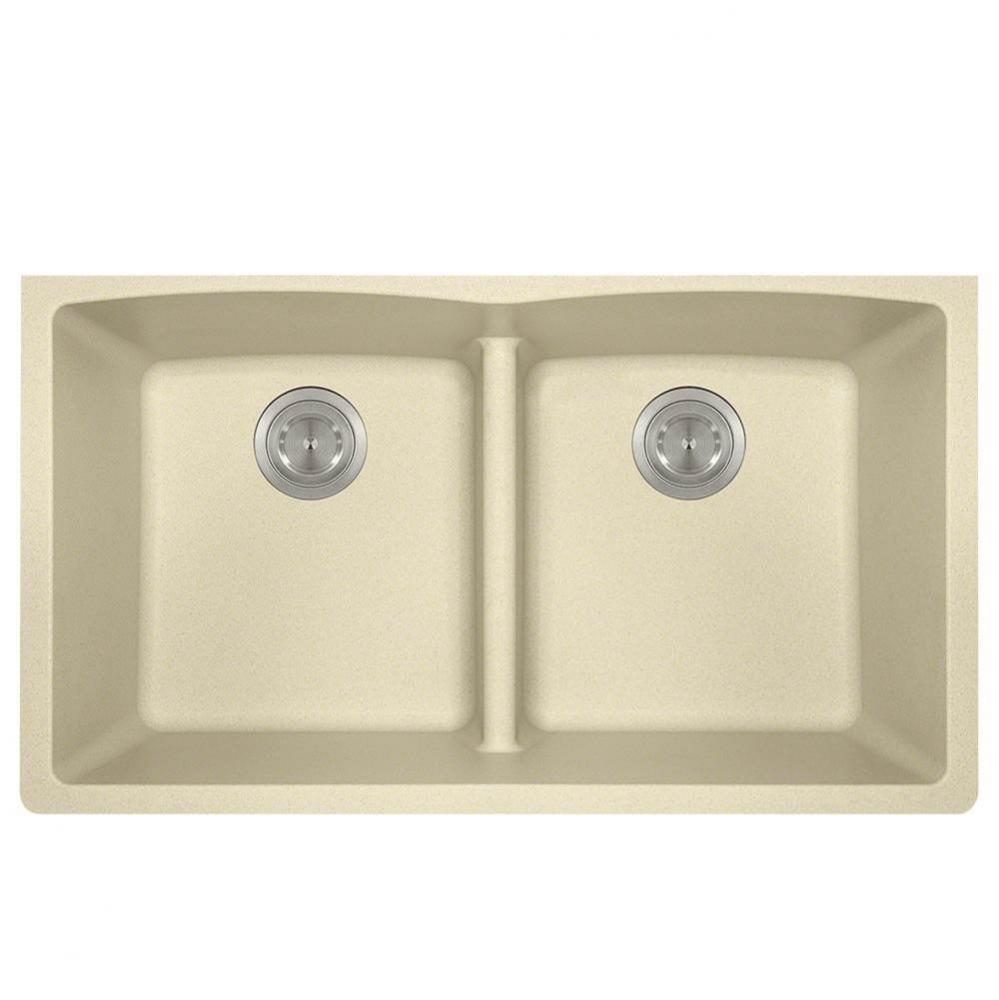 Double Equal Bowl Low-Divide Undermount AstraGranite