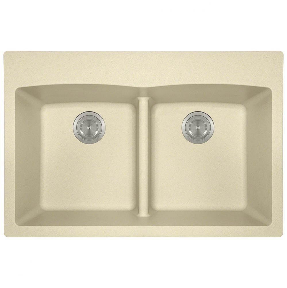 Double Equal Bowl Low-Divide Topmount AstraGranite