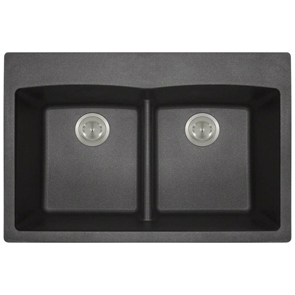 Double Equal Bowl Low-Divide Topmount AstraGranite