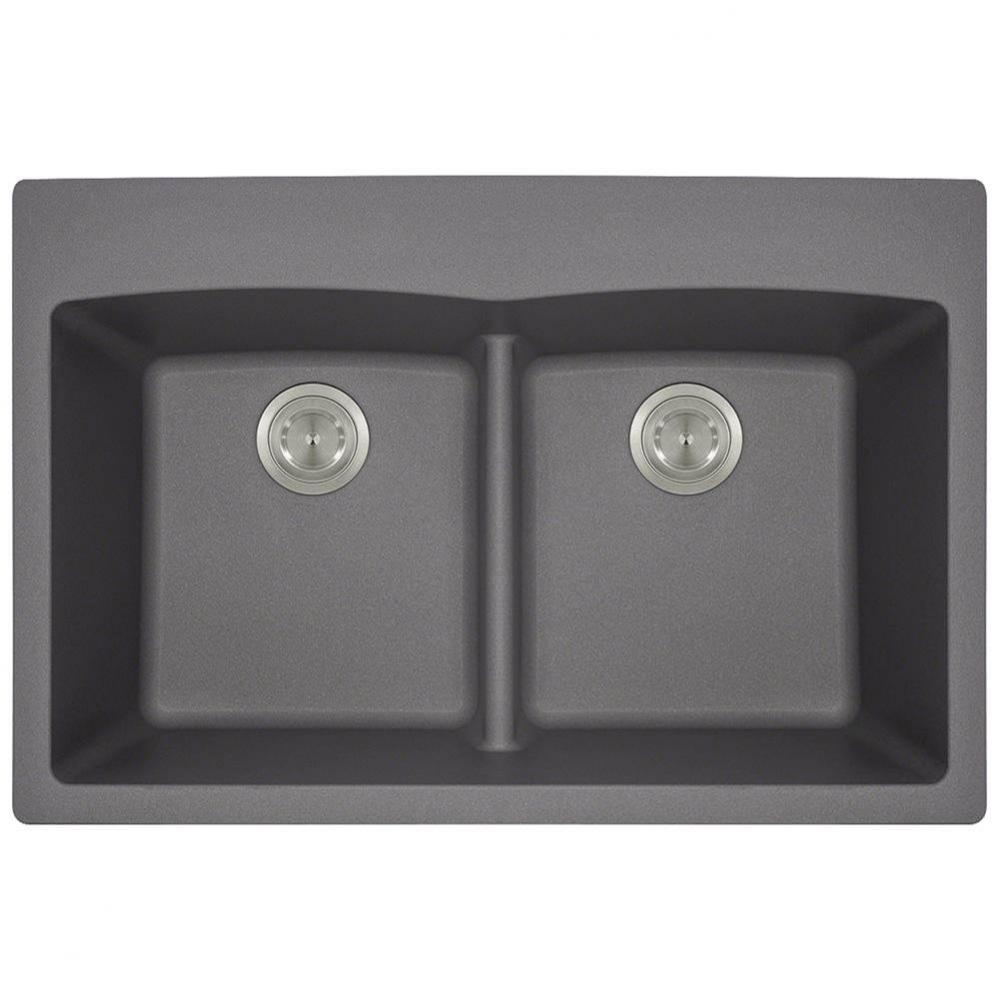 Double Equal Bowl Low-Divide Topmount AstraGranite
