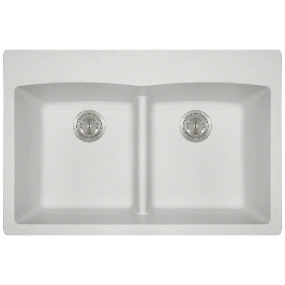 Double Equal Bowl Low-Divide Topmount AstraGranite