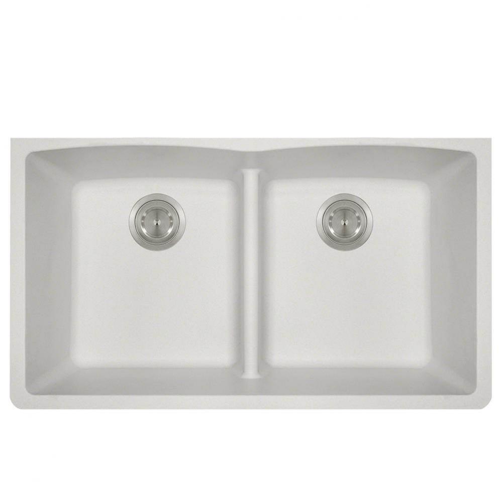 Double Equal Bowl Low-Divide Undermount AstraGranite