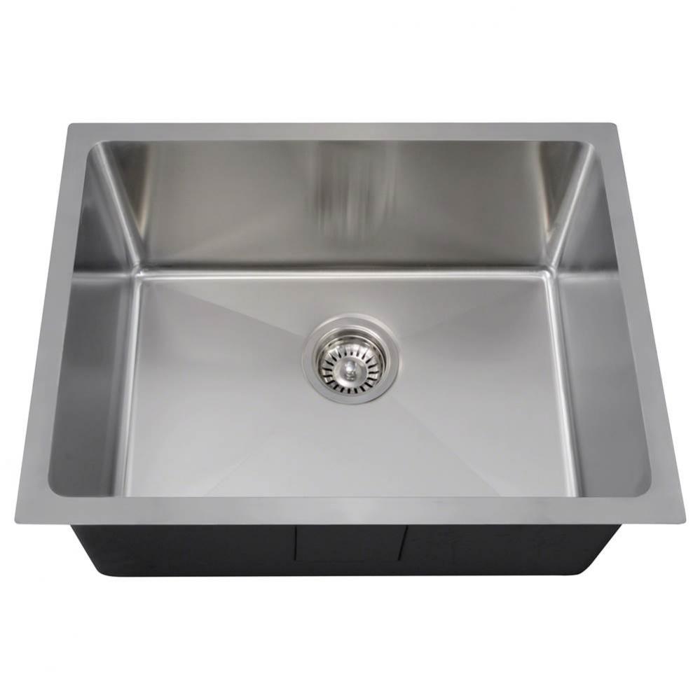Stainless Steel Single Bowl 3/4'' Radius Kitchen