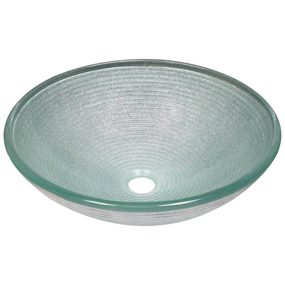 Foil Undertone Glass Vessel