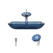 Polaris Sinks P046 AQ-C - P046 Aqua-C Bathroom Waterfall Faucet