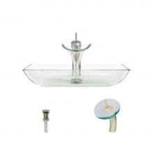 Polaris Sinks P046 CR-BN - P046 Crystal-BN Bathroom Waterfall Faucet