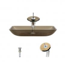Polaris Sinks P046 Tau-C - P046 Taupe-C Bathroom Waterfall Faucet