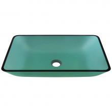 Polaris Sinks P046E - Colored Glass Vessel Bathroom