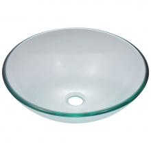 Polaris Sinks P106CR - Glass Vessel