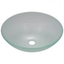 Polaris Sinks P206 - Frosted Glass Vessel