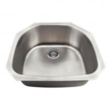 Polaris Sinks P2401US - D-Bowl Stainless Steel Kitchen