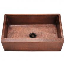 Polaris Sinks P319 - Single Bowl Copper Apron