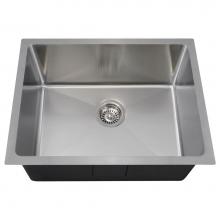 Polaris Sinks P3281 - Stainless Steel Single Bowl 3/4'' Radius Kitchen