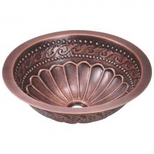 Polaris Sinks P429 - Single Bowl Copper Bathroom