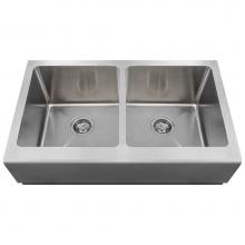Polaris Sinks P604 - P604 Double Equal Bowl Apron
