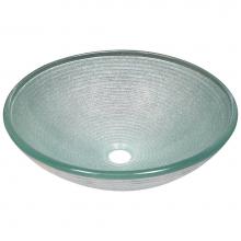 Polaris Sinks P636 - Foil Undertone Glass Vessel