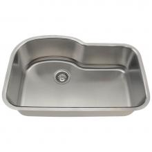 Polaris Sinks P643-16 - Single Bowl Stainless Steel
