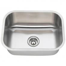 Polaris Sinks P8132-16 - Single Bowl Stainless Steel Kitchen