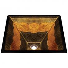 Polaris Sinks P836 - Foil Undertone Glass Vessel