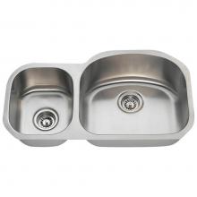 Polaris Sinks PR105-16 - Offset Stainless Steel Kitchen