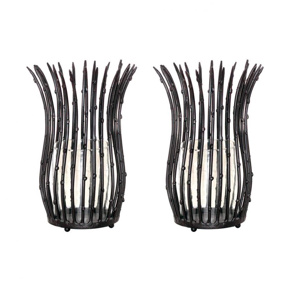 Urban Grass Set of 2 Luminarias