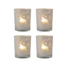 Pomeroy 394607/S4 - Reindeer Set of 4 Pillar