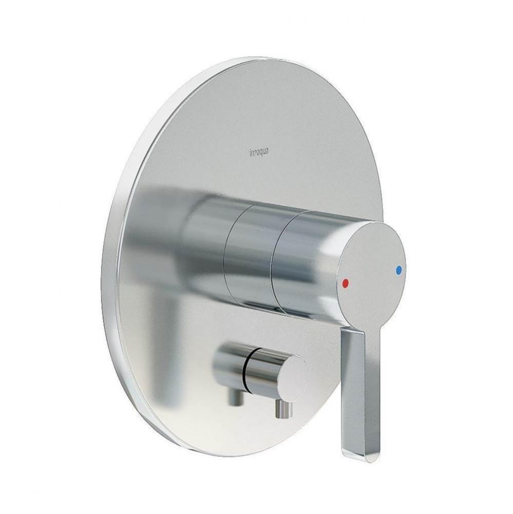 Edge Pressure Balance Valve Trim Kit, With Manual Diverter, Chrome
