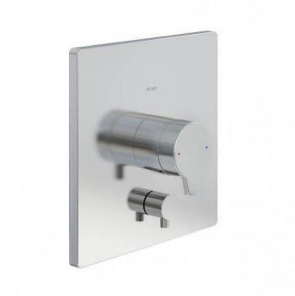 Riva X Pressure Balance Valve Trim Kit, With Manual Diverter, Chrome