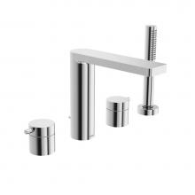 In2aqua 1302 2 00 2 - Lana 4-Hole Roman Tub Trim Kit, Chrome