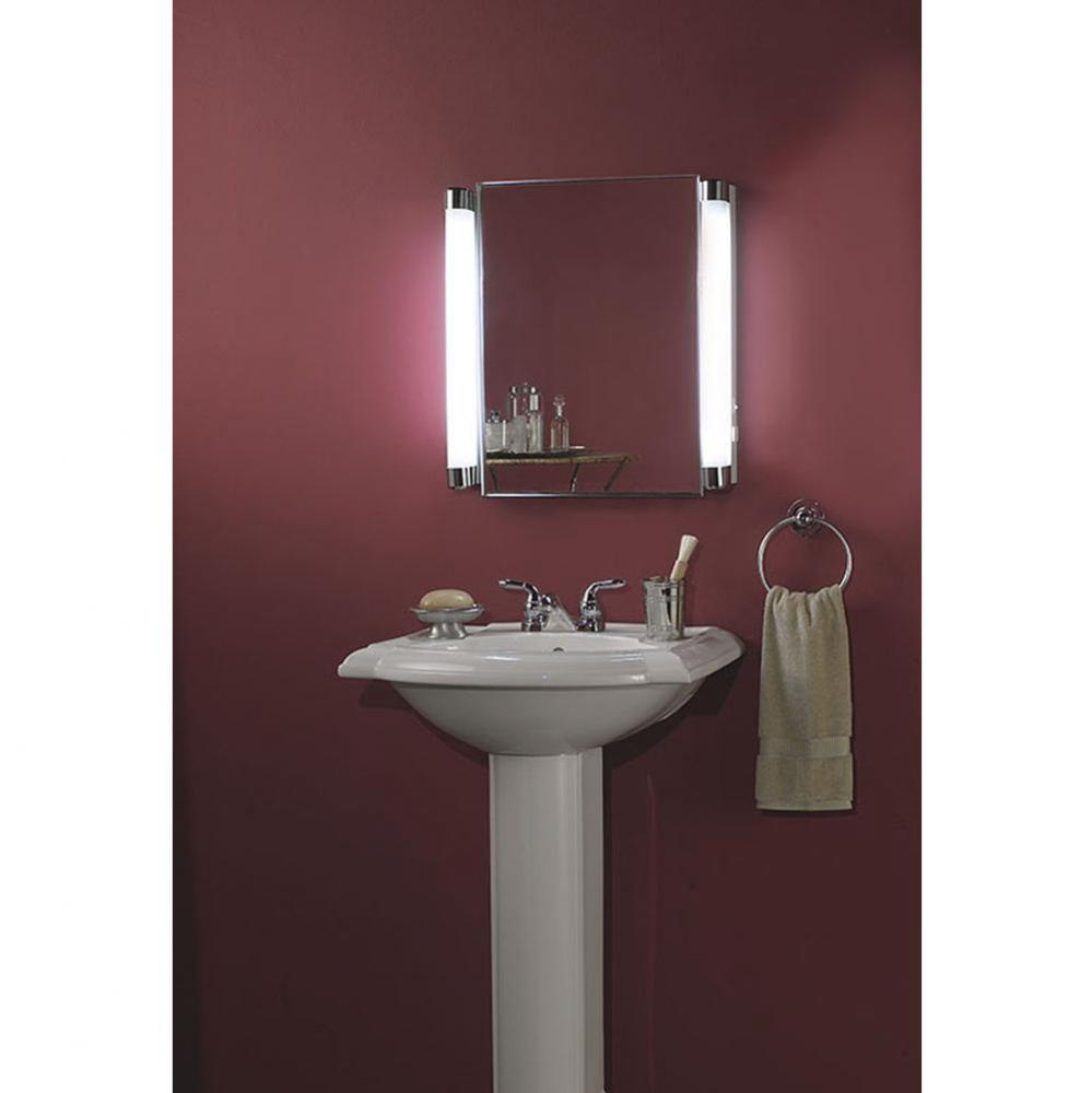 LIGHTED CABINET 1DR 20X22 SS8