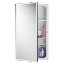 Jensen Medicine Cabinets 1459MODX - HORIZON 1DR 16X26 BVL HY/ST MOD OVER