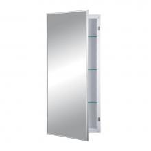 Jensen Medicine Cabinets 460P34CHX - FEDERAL SPEC 1DR 16X36 SS8 WB/ST OVER