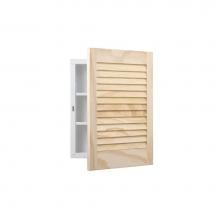 Jensen Medicine Cabinets 607ADJX - LOUVER DOOR 1DR 16X22 UNF PC PC/ADJ OVER
