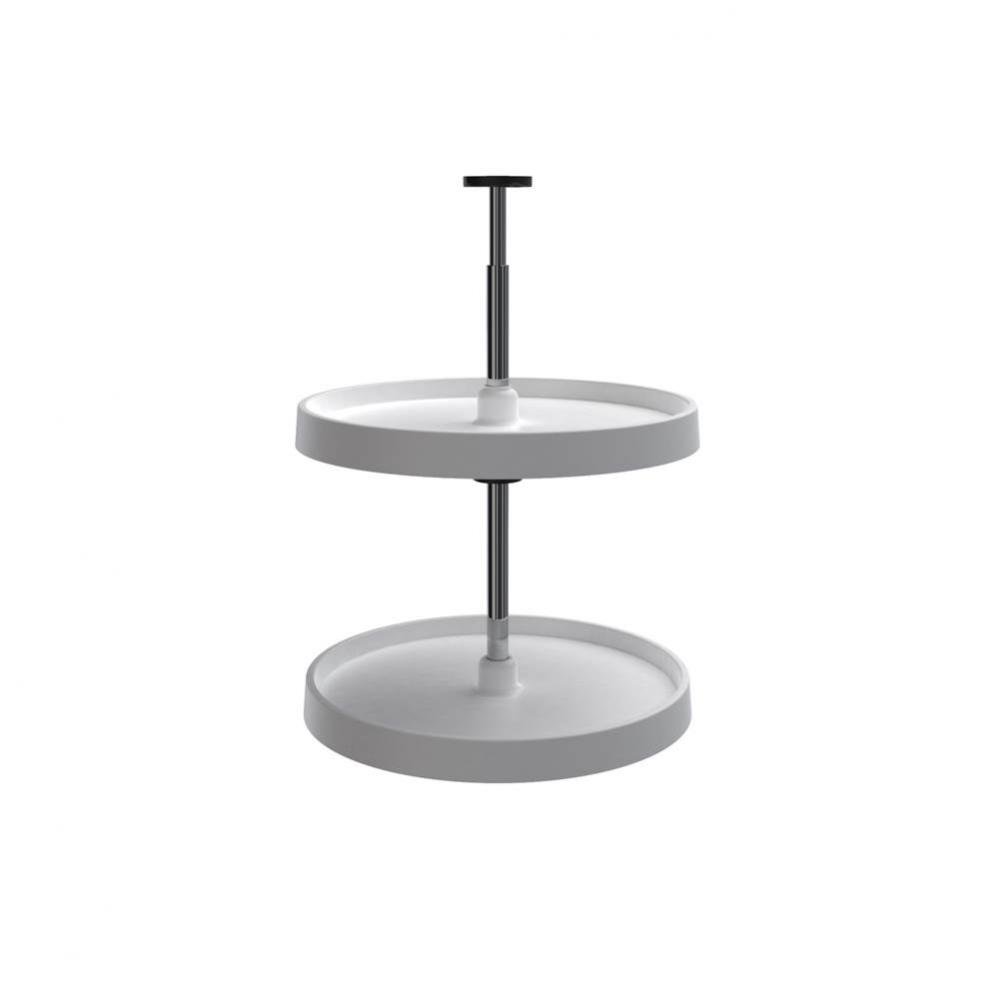 Value Line Polymer Full-Circle 2-Shelf Lazy Susans for Corner Wall Cabinets