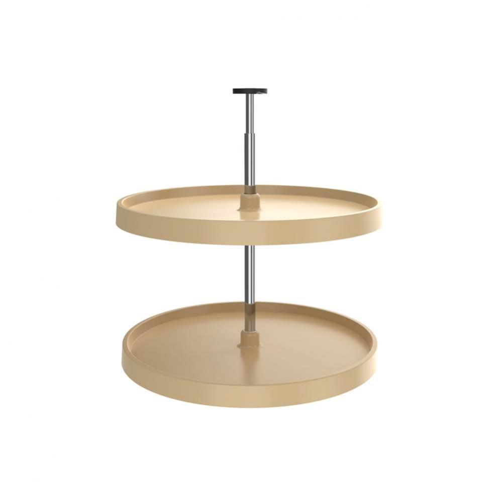 Value Line Polymer Full-Circle 2-Shelf Lazy Susans for Base Cabinets