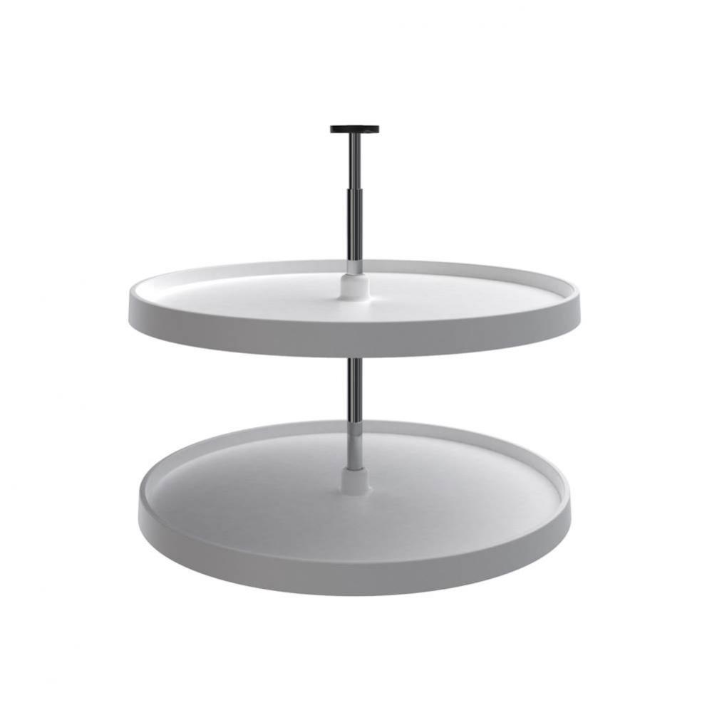 Value Line Polymer Full-Circle 2-Shelf Lazy Susans for Base Cabinets