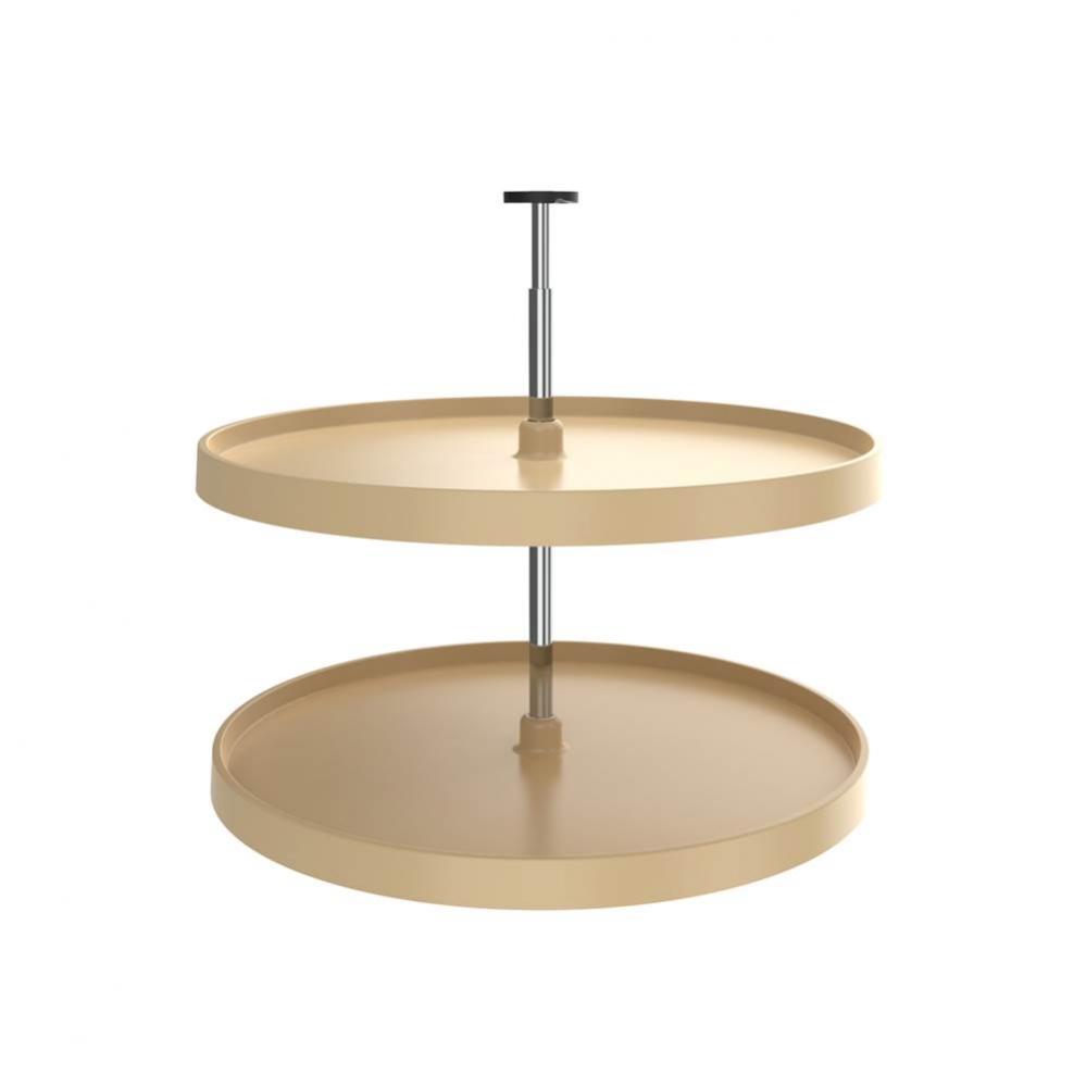 Value Line Polymer Full-Circle 2-Shelf Lazy Susans for Base Cabinets