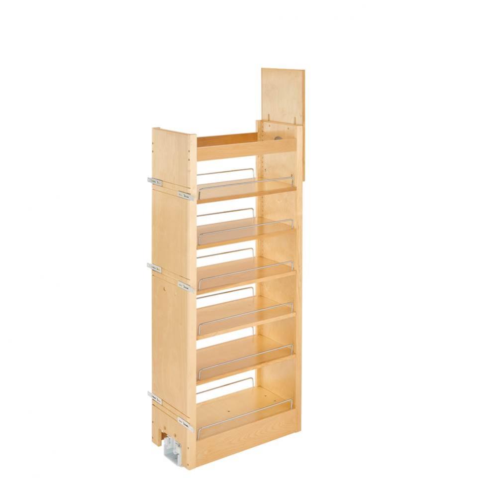 Wood Tall Cabinet Pull Out Pantry Organizer w/Soft Close
