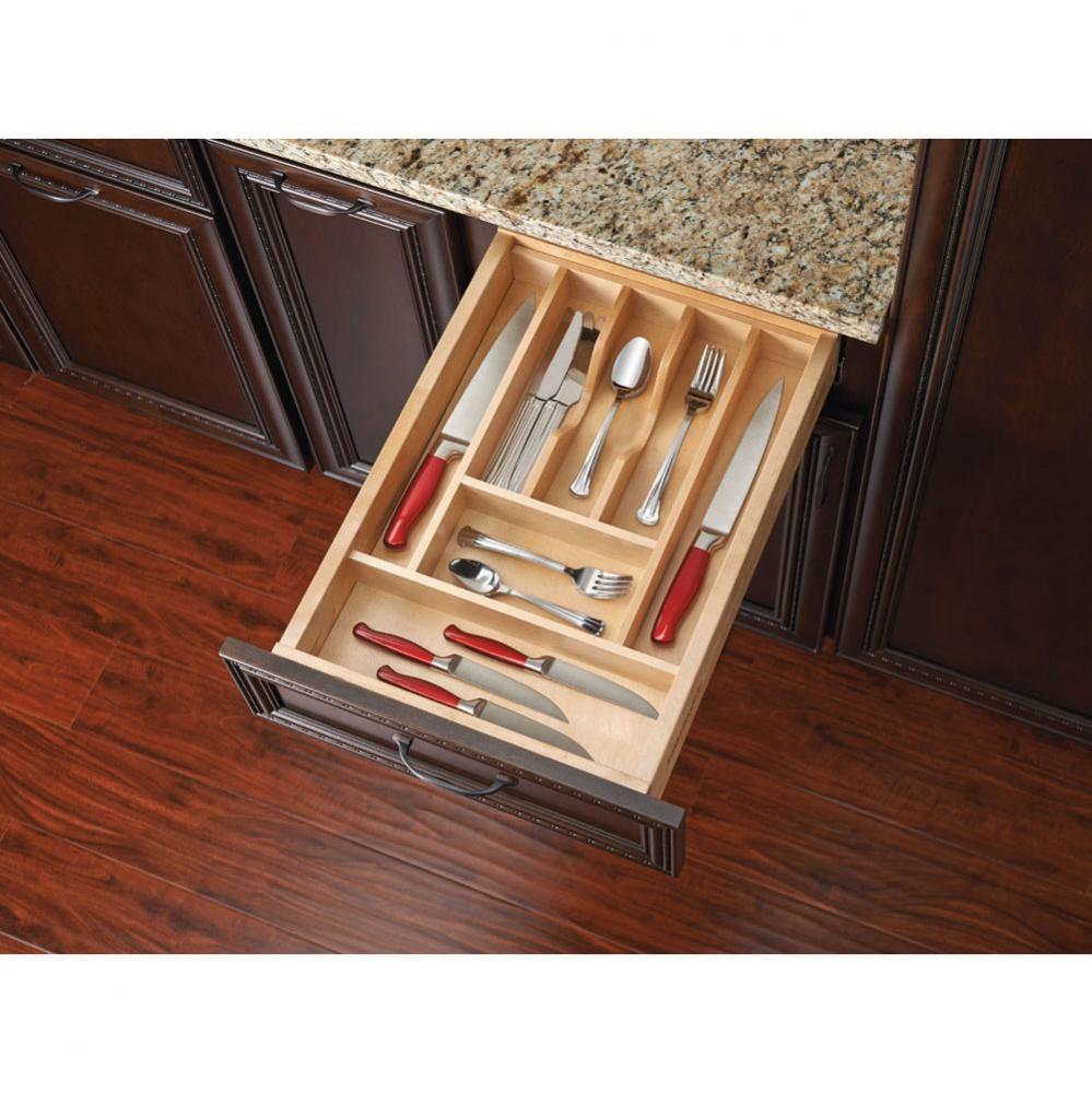 Wood Trim To Fit Shallow Cutlery Drawer Insert Organizer