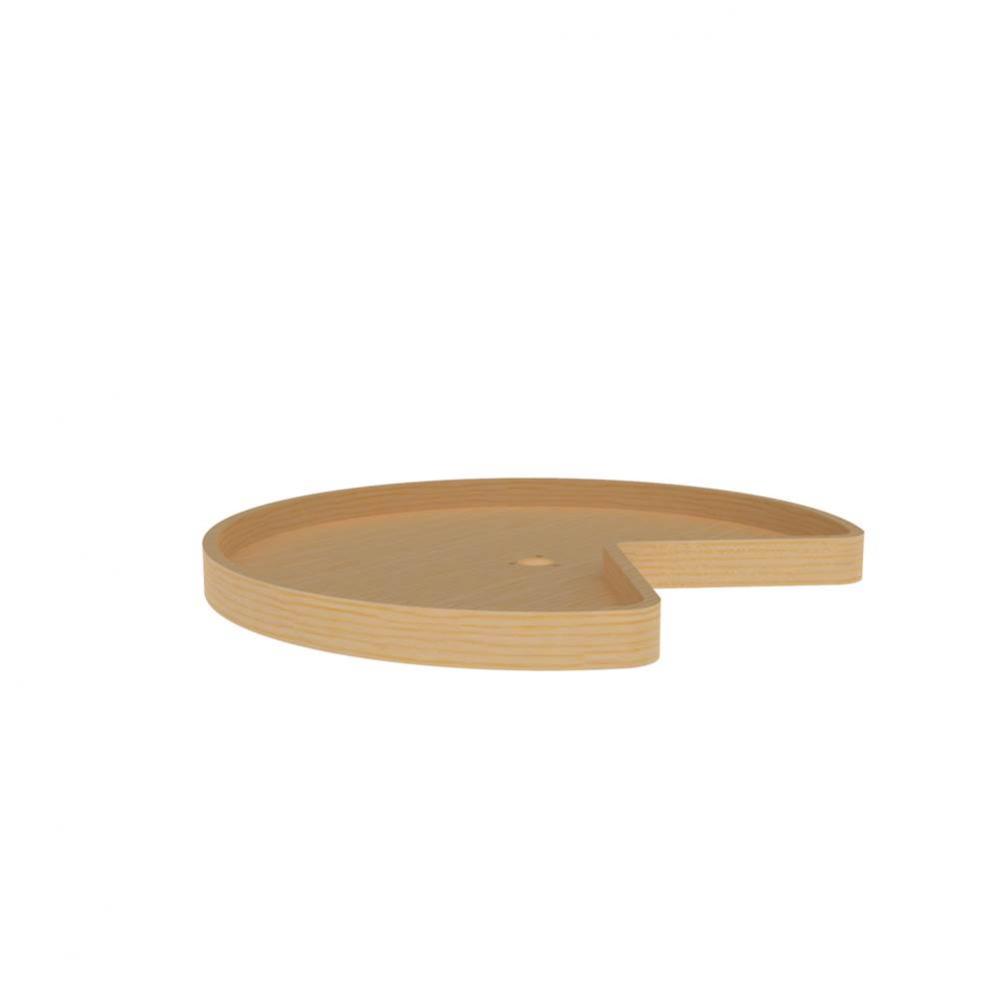 Wood Kidney Lazy Susans for Corner Base Cabinets w/Swivel bearing