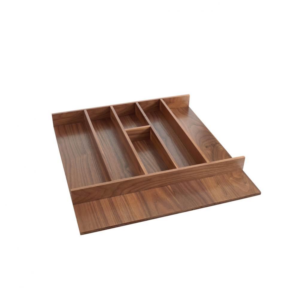 Walnut Trim to Fit Shallow Utility Drawer Insert Organizer