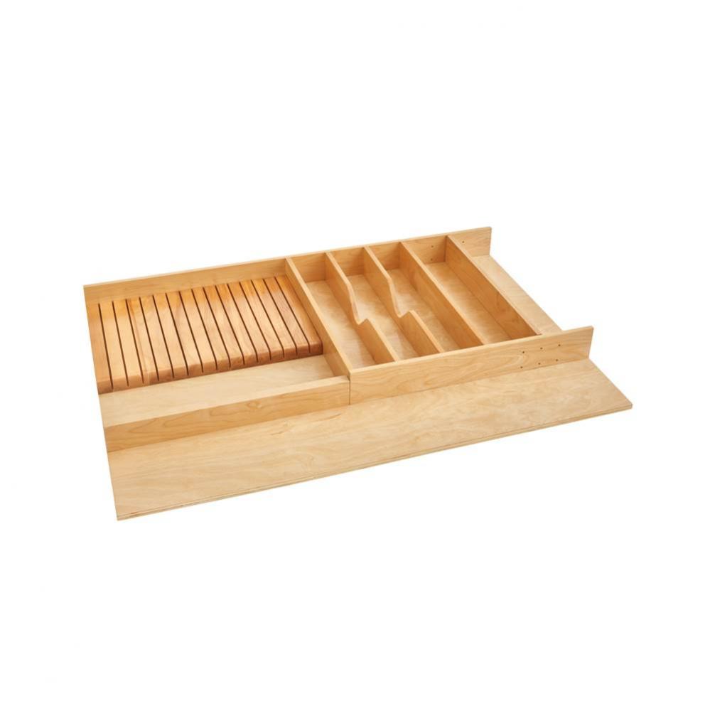 Wood Trim to Fit Utility/Knife Block Drawer Insert Organizer