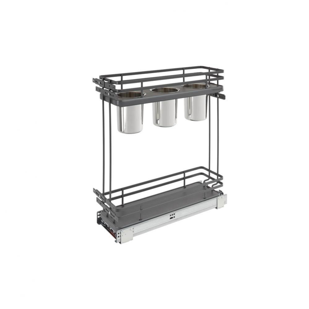 Two-Tier Utensil Pull Out Organizers w/Soft Close