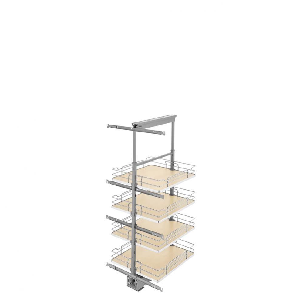 Adjustable Solid Surface Pantry System for Tall Pantry Cabinets