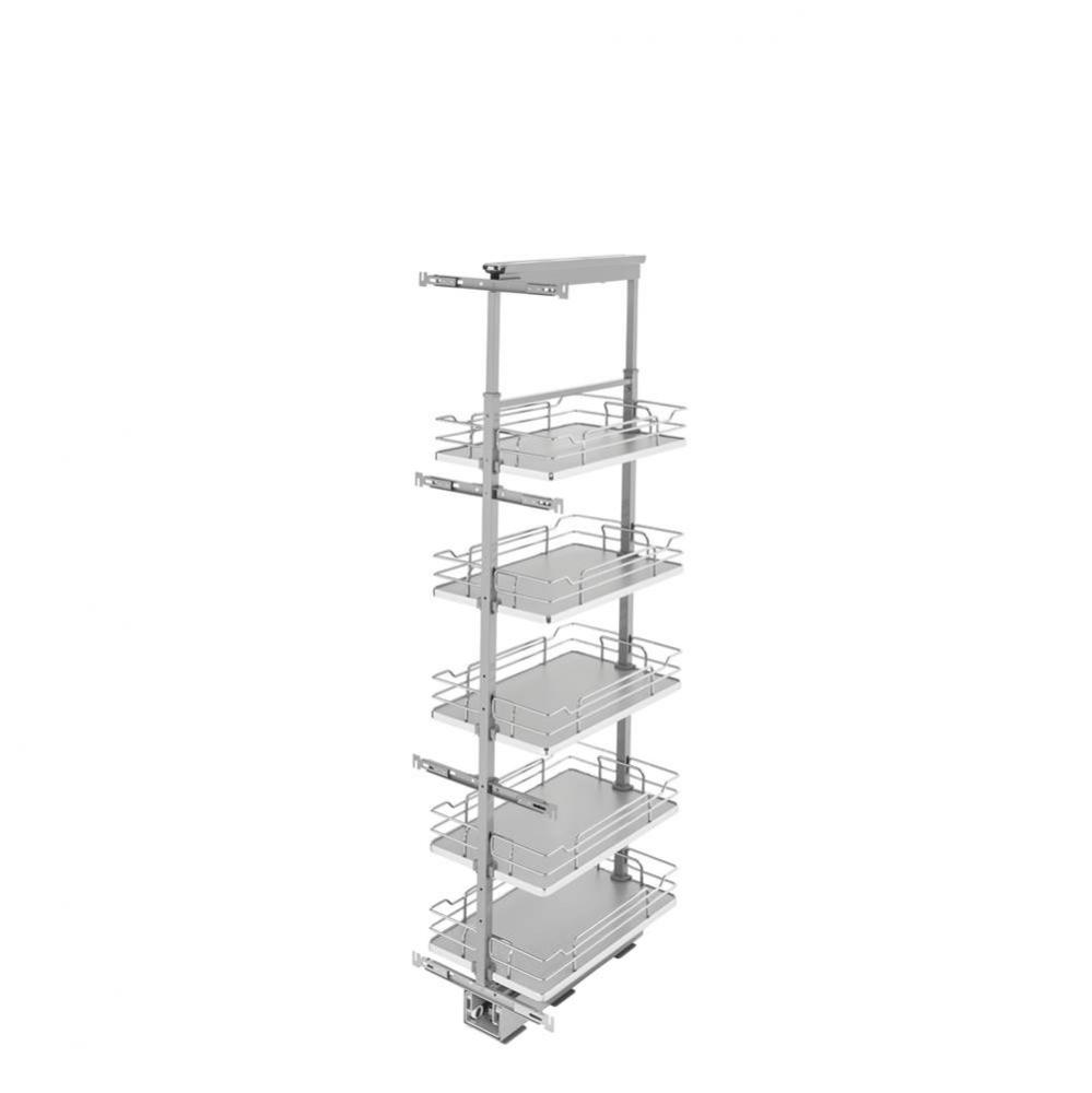 Adjustable Solid Surface Pantry System for Tall Pantry Cabinets
