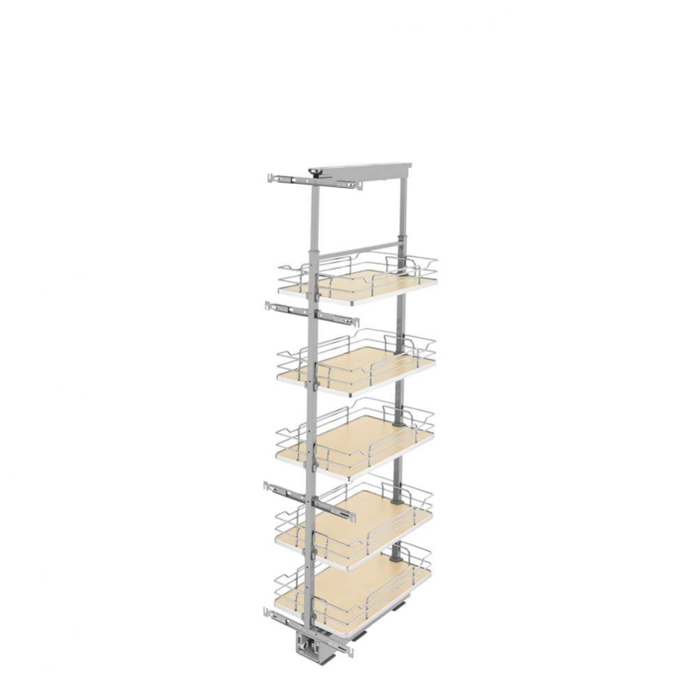 Adjustable Solid Surface Pantry System for Tall Pantry Cabinets