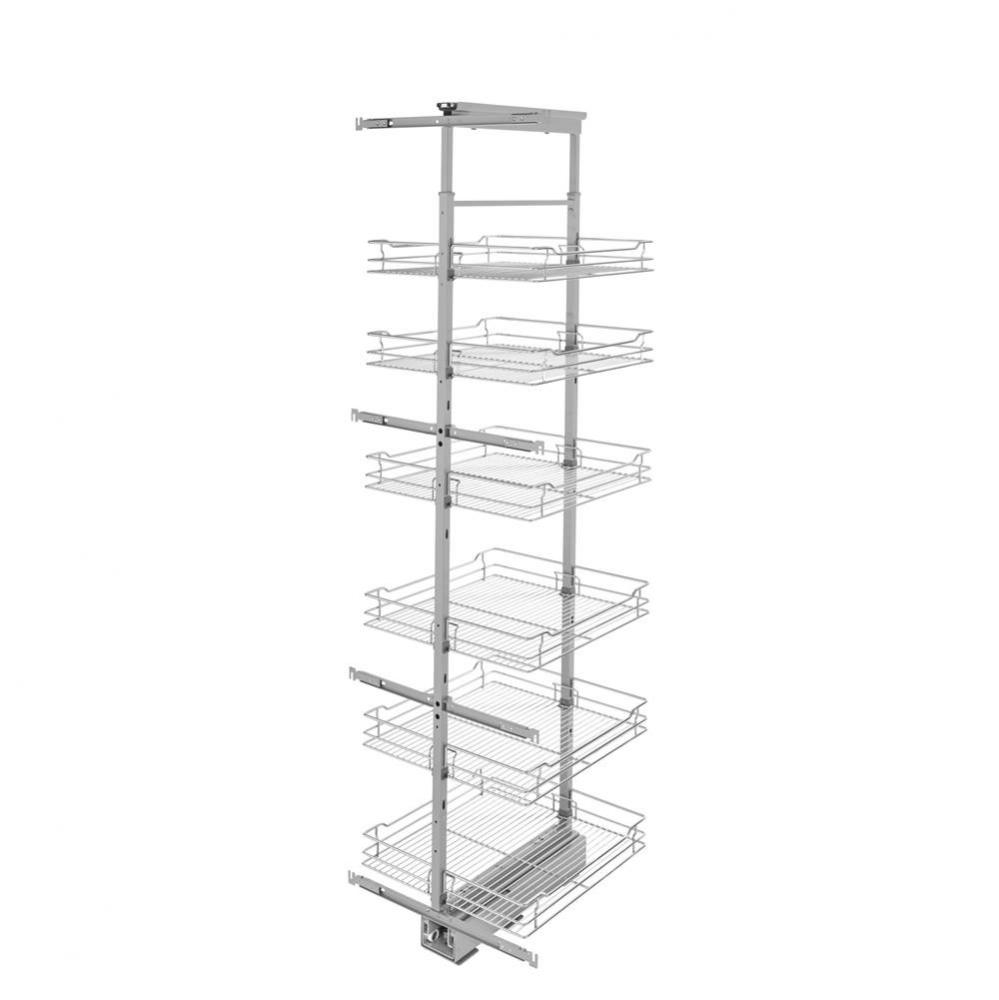 Adjustable Pantry System for Tall Pantry Cabinets